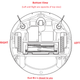 Replacement Wheel Wiring Harness for Shark Robot Vacuums, Fits AI VacMop Models RV2001WRUS, RV2001WD, RV2000WRUS, RV2002WXUS, RV2001WRCA, RV2011DRUS, RV2211WRUS